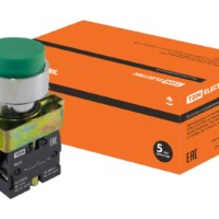 Кнопка SB2-BL31 с возвратом, 1НО, d22 мм, зеленая, IP40 TDM