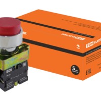 Кнопка SB2-BL42 с возвратом, 1НЗ, d22 мм, красная, IP40 TDM