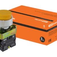 Кнопка SB2-BL51 с возвратом, 1НО, d22 мм, желтая, IP40 TDM