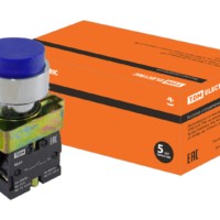 Кнопка SB2-BL61 с возвратом, 1НО, d22 мм, синяя, IP40 TDM