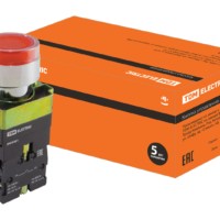 Кнопка SB2-BW3461 с возвратом, 1НО, d22 мм, с подсветкой 230 В LED, красная, IP40 TDM