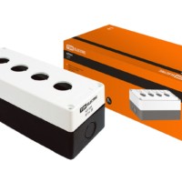 Корпус КП104 для кнопок, 4 места, белый, IP54 TDM