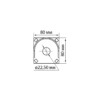 Корпус КП101 c козырьком для кнопок, 1 место, ABS желтый, IP66 TDM