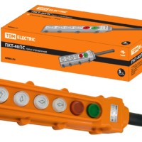 Пульт управления ПКТ-40ПС, кнопки Пуск с фиксацией, Стоп, вверх, вниз, влево, вправо, IP54 TDM