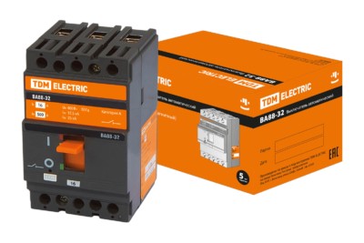 Выключатель ВА 3Р 16А 25кА TDM