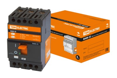 Выключатель ВА 3Р 63А 25кА TDM