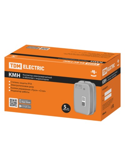 Контактор КМН48062 80А в оболочке с индикатором Ue=220В/АС3 IP54 TDM — изображение 8