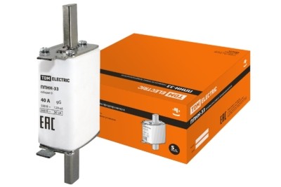 Плавкая вставка предохранителя ППНН-33, габарит 0, 40А TDM