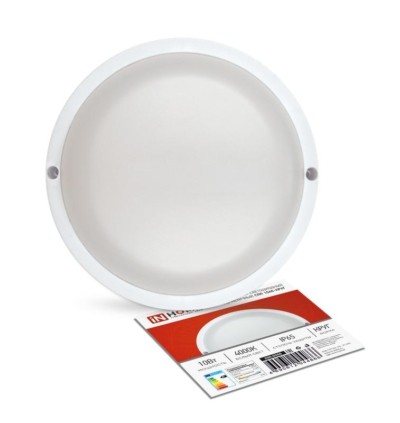 Светильник светодиодный герметичный СПП 1040-КРУГ 10Вт 4000К 900лм IP65 140мм In Home 4690612044866