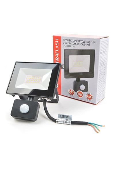 ULTRAFLASH LFL-3002S C02 светодиодный 30Вт 6500К IP65 черный