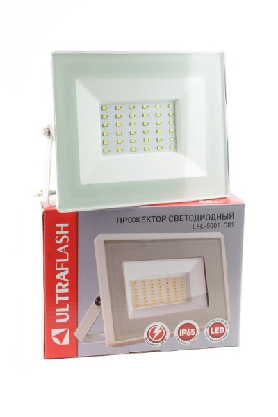 ULTRAFLASH LFL-5001 C01 светодиодный 50Вт 6500К IP65 белый