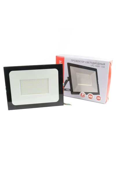 ULTRAFLASH LFL-10001 C02 светодиодный 100Вт 6500К IP65 черный