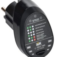 Тестер розеток ST02D ARMA2L 5 IEK A2L5-ST14-02