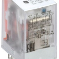 Реле интерфейсное ORM-1 4C 24В DC с LED и тест. кнопкой ONI ORM-1-4C-DC24V-L-B