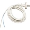 Шнур с электр. вилкой (ПВС-ВП 2х0.75) 2.2м бел. UNIVersal 9632166