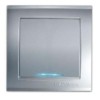 Выключатель 1-кл. СП Бриллиант 10А IP20 с подсветкой серебр. UNIVersal 7949643