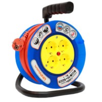 Удлинитель на катушке 4х20м без заземл. 6А IP20 У6-014 190мм ПВС 2х0.75 термозащита UNIVersal 9632057