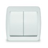 Выключатель 2-кл. ОП Клио 10А IP44 бел. UNIVersal К2223