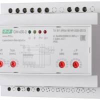 Ограничитель мощности ОМ-630-2 работа с приоритетной и неприоритетной нагрузками встроен. счетчик числа отключений монтаж на DIN-рейке 35мм 3х400/230+N 2х8А 2х1Р F&F EA03.001.009