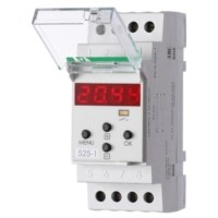Реле времени астрономическое PCZ-525-1 16А 230В 1п IP20 1 канал коррекция времени включ./выключ. ночной перерыв установка независим. программ работы по дням недели монтаж на DIN-рейке F&F EA02.002.011