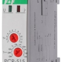 Реле времени PCR-515 2х8А 230В 2перекл. IP20 задержка включ. монтаж на DIN-рейке F&F EA02.001.006