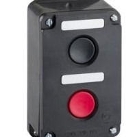 Пост кнопочный ПКЕ 222-2 У2 10А 660В 2 элемента черн. и красн. цилиндр накладной IP54 пост управления Электротехник ET519076