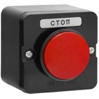 Пост управления ПКЕ 222-1 У2 10А 660В 1 элемент красн. гриб накладной IP54 Электротехник ET519072