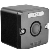 Пост управления ПКЕ 212-1 У3 10А 660В 1 элемент накладной IP40 черн. цилиндр Электротехник ET519067