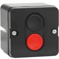 Пост управления ПКЕ 212-2 У3 10А 660В 2 элемента черн. и красн. цилиндр накладной IP40 Электротехник ET519068