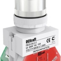 Переключатель на 2 положения I-O ПЕ-22 с фиксацией удлинен. ручка DEKraft 25055DEK