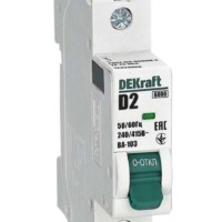Выключатель автоматический модульный 1п D 2А 6кА ВА-103 DEKraft 12329DEK