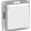 Розетка AtlasDesign с заземл. со шторками с крышкой 16А IP20 механизм лотос SE ATN001346