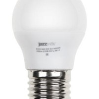Лампа СДЛ PLED-ECO 5Вт G45 шар 3000К тепл. бел. E27 400лм 220-240В JazzWay 1036957A