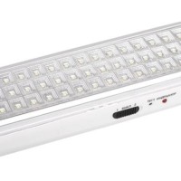 Фонарь-светильник аккумуляторный Accu9-L60-wh аварийный 60SMD яркий 300лм 2ч/эконом 90лм 6ч 220В аккум. Li-ion 3.7В 2.4А.ч бел. JazzWay 5024540