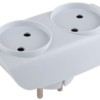 Разветвитель сетевой 2 гнезда б/з 10А IP20 SP-2-W бел. Эра C0045520