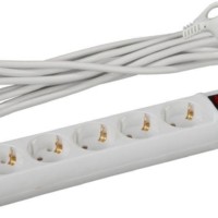 Удлинитель сетевой 5х3м с/з 16А IP20 U-5es-3m-3х1 ПВС 3х1 с выкл. Эра Б0028382