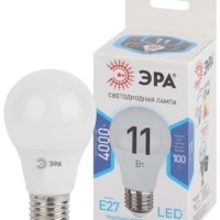 Лампа СДЛ A60-11w-840-E27 грушевидная 880Лм Эра Б0017234/Б0029821
