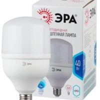Лампа СДЛ высокомощная STD LED POWER T120-40W-4000-E27 40Вт T120 колокол 4000К нейтр. бел. E27 3200Лм Эра Б0027005