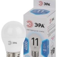 Лампа СДЛ P45-11W-840-E27 шар 880Лм Эра Б0032989