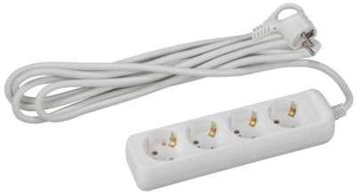 Удлинитель сетевой ЭРА UX-4e-3m с/з 4-м 3м ПВС 3×0,75мм2 10А