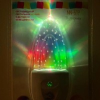 Светильник NN-619-LS-W ночник “Пузырьки” от сети с сенсором бел. ЭРА Б0019103