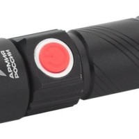 Фонарь светодиодный универсальный MA-601 АРМИЯ РОССИИ “Циркон” 3Вт регулир. фокус 3 режима Li аккум. USB алюм. блист. Эра Б0030191