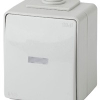 Выключатель 1кл. ОП Эксперт 10А IP65 11-1602-03 250В 10AX с инд. сер. Эра Б0035974