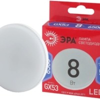 Лампа СДЛ RED LINE LED GX-8Вт-865-GX53 R 8Вт GX таблетка 6500К холод. бел. GX53 Эра Б0045333