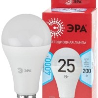 Лампа СДЛ RED LINE LED A65-25W-840-E27 R 25Вт A65 груша 4000К нейтр. бел. E27 Эра Б0048010