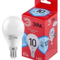 Лампа СДЛ RED LINE LED P45-10W-840-E14 R 10Вт P45 шар 4000К нейтр. бел. E14 Эра Б0050233