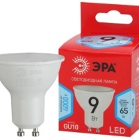 Лампа СДЛ Red Line LED MR16-9W-840-GU10 R 9Вт MR16 софит 4000К нейтр. бел. GU10 Эра Б0050692
