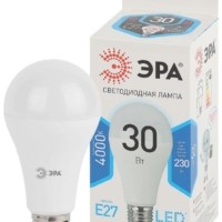 Лампа СДЛ LED A65-30W-840-E27 30Вт A65 грушевидная 4000К нейтр. бел. E27 Эра Б0048016