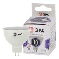 Лампа СДЛ LED MR16-10W-860-GU5.3 MR16 10Вт софит GU5.3 холод. бел. Эра Б0049073