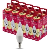 Лампа СДЛ RED LINE LED B35-10W-827-E14 R 10Вт B35 свеча 2700К тепл. бел. E14 Эра Б0049641